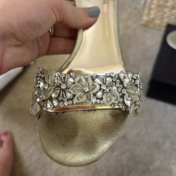 Badgley Mischka Finesse Embellished Ankle Strap Sandal - Picture 5 of 6